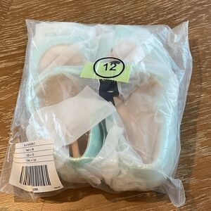 Janie and Jack Light Blue Toddler Girl Size 12 Dress Shoes